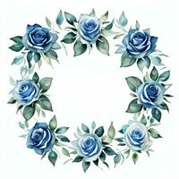 acquerello blu Rose clipart foto