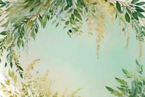 lesso acquerello eucalipto sfondo foto