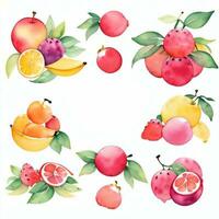 acquerello frutta clipart foto