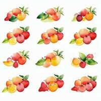 acquerello frutta clipart foto