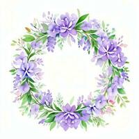acquerello lilla fiori clipart foto