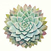 acquerello succulente clipart foto