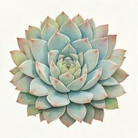 acquerello succulente clipart foto