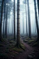 foto di il buio colonna vertebrale foresta sfondo sfondo