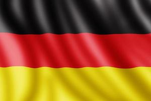 bandiera tedesca, illustrazione realistica foto