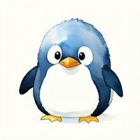 acquerello bambini illustrazione con carino pinguino clipart foto