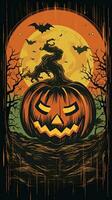 spaventapasseri bogey Vintage ▾ retrò libro cartolina illustrazione 1950 pauroso Halloween costume strega foto