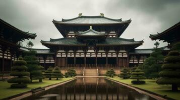 Giappone zen tempio oggi paesaggio panorama Visualizza fotografia sakura fiori pagoda pace silenzio foto