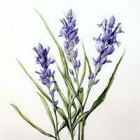 lavanda dettagliato acquerello pittura frutta verdura clipart botanico realistico illustrazione foto