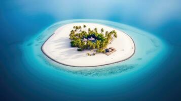 tropico Maldive isola aereo tranquillo, calmo paesaggio la libertà scena bellissimo natura sfondo foto