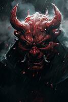 hannya maschera giapponese Teatro nebbia nube tatuaggio foto pauroso urlare demonico il male mostro Fumo