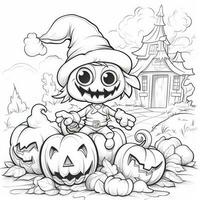 fantasma spirito semplice bambini colorazione pagina Halloween carino bianca sfondo libro isolato grassetto foto