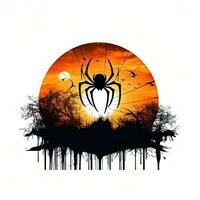 Halloween clipart illustrazione vettore maglietta design etichetta tagliare album arancia tatuaggio foto