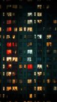 cupo sovietico edifici Russia depressivo comfort sfondo smartphone foto facciata notte luci