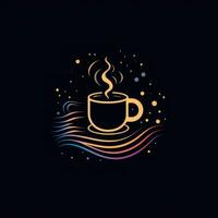 caffè tazza logotipo icona etichetta emblema clipart illustrazione semplice vettore png eps isolato foto