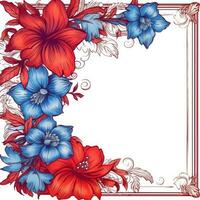 floreale telaio saluto carta scrapbooking acquerello dolce illustrazione confine nozze fiori foto