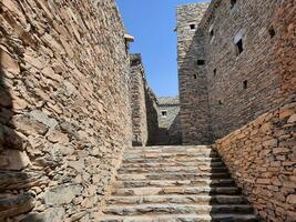 al bahah, Arabia arabia, sep 2023 - bellissimo giorno Visualizza di il storico rovine di ti ain zeta ain o dhi ain antico villaggio nel al bahah, Arabia arabia. foto