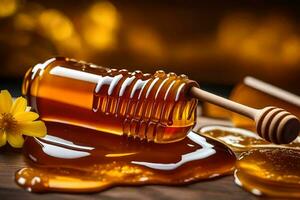 miele è un' naturale rimedio per un' varietà di Salute i problemi. ai-generato foto