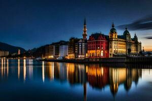 il città di salisburgo, Austria. ai-generato foto