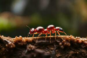 foto sfondo il insetto, rosso, formica, insetto, insetto, insetto, insetto, insetto,. ai-generato