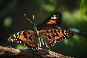 la farfalla, natura, il all'aperto, il all'aperto, natura, il all'aperto, natura,. ai-generato foto