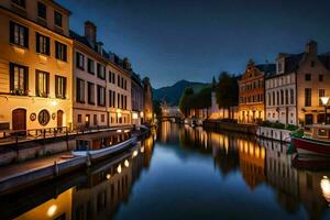 il città di Lione, Francia. ai-generato foto