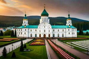 il Cattedrale di il santo attraversare nel il città di kazan. ai-generato foto