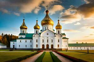 il Cattedrale di il santo attraversare nel Russia. ai-generato foto