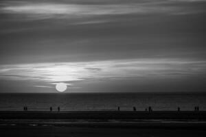 il spiaggia di langeoog isola foto