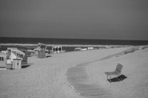 il spiaggia di langeoog isola foto