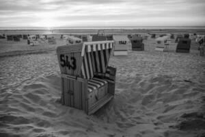 il spiaggia di langeoog isola foto