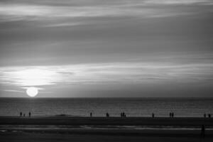 il spiaggia di langeoog isola foto