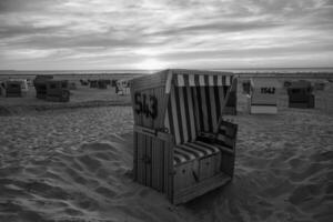 langeoog isola nel il nord mare foto