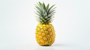 foto di un' ananas punch isolato su piatto bianca sfondo. generativo ai