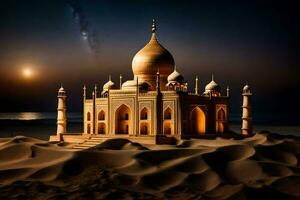il taj Mahal è un' famoso monumento nel India. ai-generato foto