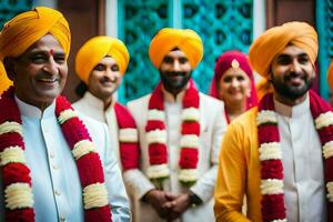 indiano nozze cerimonia nel nuovo York città. ai-generato foto