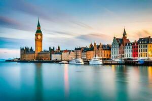 grande Ben e il parlamento edificio nel Londra. ai-generato foto