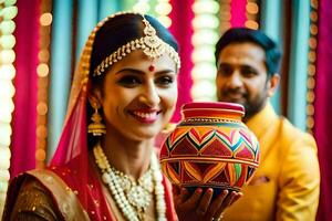 indiano nozze fotografia nel Bangalore. ai-generato foto