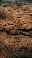 autentico abbaiare legna struttura file per la creazione di naturale sfondi verticale mobile sfondo ai generato foto