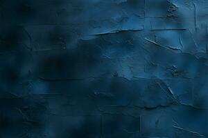 struttura di denim blu gesso parete con bene, delicato modelli ai generato foto