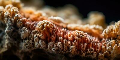 minerale pietra corallo avvicinamento. generativo ai foto
