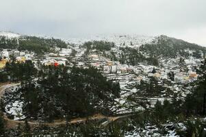 inverno paesaggio montagne con neve foto