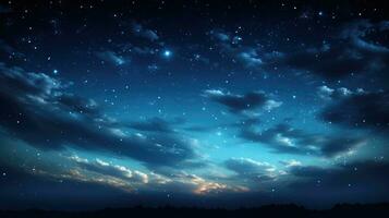 bellissimo notte cielo sfondo ai generato foto