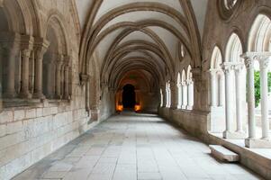 alcobaca monastero, nel Portogallo, classificato come un' mondo eredità luogo di unesco foto