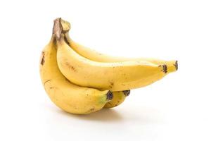 banane fresche su sfondo bianco