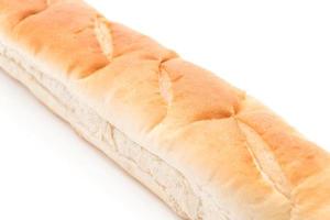 pane francese su sfondo bianco