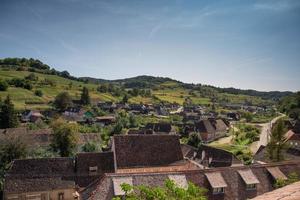 chiesa fortificata di biertan, in transilvania, romania.2020,vista panoramica foto