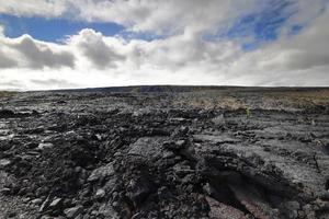 lava sulla catena dei crateri road, big island, hawaii foto