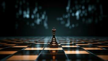 scacchi tavola gioco concetto di attività commerciale idee e concorrenza e strategia idee concetto. ai generato. foto