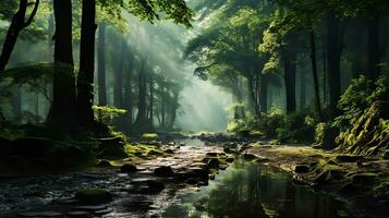 il bellezza di natura ai generato foto